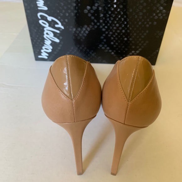 Sam Edelman natural tan color soft real leather shoes pump stiletto US 10 - Picture 4 of 9